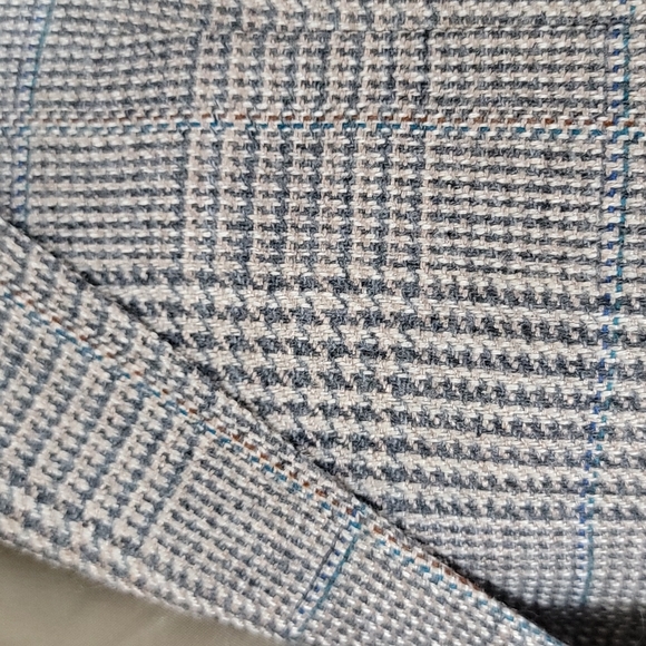 Stafford Tan, Greens & Rust Plaid Dress Jacket 38 / 40 - Picture 14 of 14